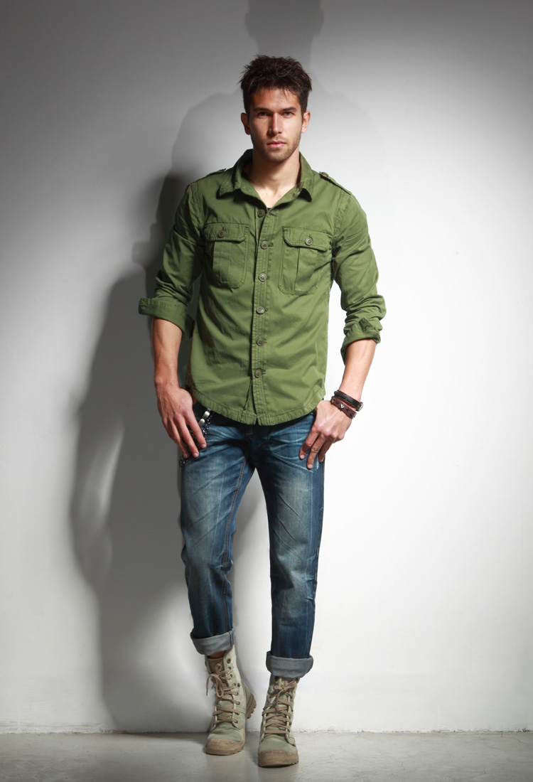 smart casual shirt and jeans